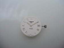 Uhrwerk ETA 955.112, Zifferblatt Tissot PR 50, movement + dial +hands + crown