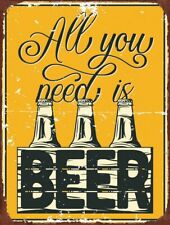 Blechschild BEER Vintage 25 cm