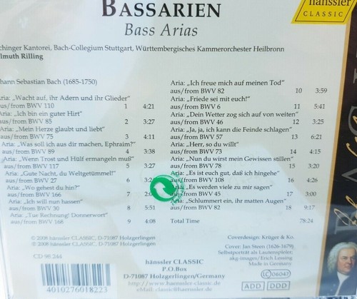 Bassarien rilling - cd,