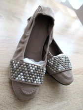 Wunderschöne Ballerinas von Kennel & Schmenger K&S gr. 39 Taupe/Schmuck=Super!