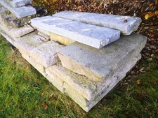 Alte Bodenplatten aus Granit, Steinplatten, Granitplatten, Naturstein