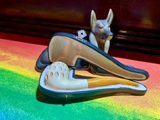 ungemarkte Blockmeerschaumpfeife Ofi Etui Estate Pipe Pipa Sammlung