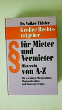 63398 Dr. Volker Thieler HANDBUCH FÜR MIETER UND VERMIETER HC