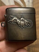 Pyrogen * Eiskratzer Dose Streichholzschachtel Frankreich Um 1900 Antik Metall