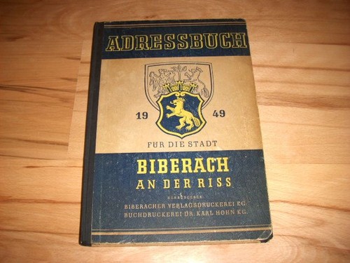 Biberach adreßbuch der stadt - der,