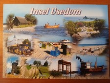 Postkarte 2728 gelaufen, Ostseeinsel Usedom, Ansichtskarte, Sammlung
