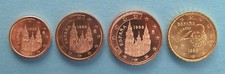1 + 2 + 5 + 10  Euro - Cent  Spanien 1999