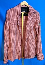 ESPRIT   Herren Hemd,    Gr XXL,    Farbe Rot kariert     Gewicht 265g