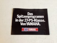 Yamaha Prospekt Brochure Programm 80ziger Jahre 27-PS-Klasse Din A5 rar !