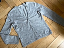 Graue Cashmere Strickjacke, Marke Repeat Cashmere (Original), Damen, Gr.M, gebr.
