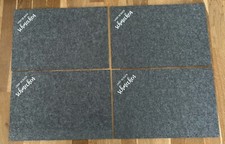4-teiliges Platzset moderne Filz-Platzmatte Design Beschriftung ‚Lasst es Euch…‘