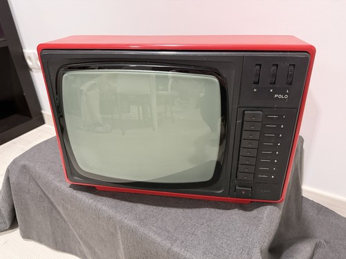Schwarz weiß fernseher - schwarz-weiß, rot