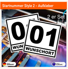 Startnummer Style 2 -