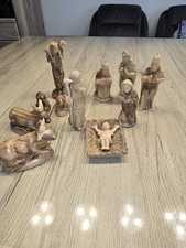 Krippenfiguren Olivenholz Naturbelassen Handarbeit