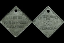 BIERMARKE: Kontrollmarke 20