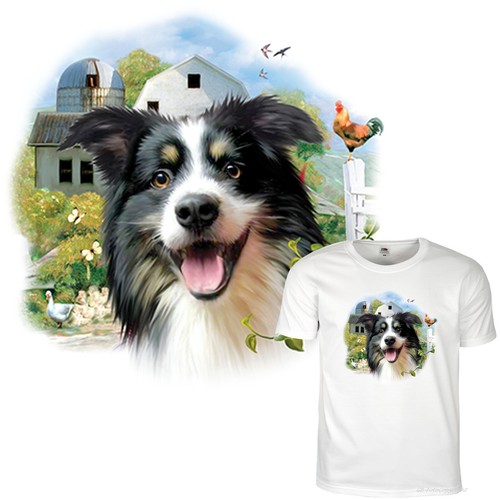 Border collie shirt - border, hunde