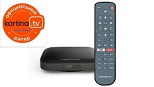 Kartina EVA WLAN 4K Receiver Kartina-TV von DuneHD mit Bluetooth-Fernbedienung 
