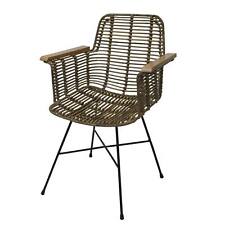 B-Ware Esszimmerstuhl MCW-M29, Rattansessel Rattanstuhl, Kubu Rattan Holz Metall