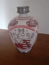 Ulmer Keramik-Flasche m. Zinnmontur/Zinnverschluß - Apothekengefäß? gebraucht