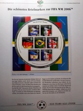 Motivsammlung Fußball-WM 2006 Deutschland, FIFA World-Cup, 78 Seiten ** + Belege