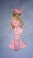 Barbie Puppen Kleid + Hut Rosa
