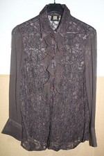 Madeleine Damenbluse 60%Viskose 40%Polyamid  Gr.44/46  Hemdbluse Damenbekleidung