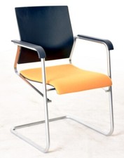 Freischwinger "WILKHAN" maisgelb/anthrazit, gebrauchte Büromöbe