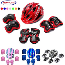 S Roller Skating Schutzausrüstung Kinder Helm Knie Ellenbogen Handgelenkschoner