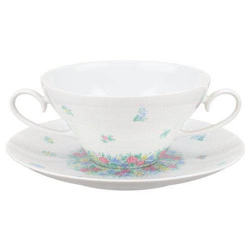 Suppentasse mit untere - suppentasse,