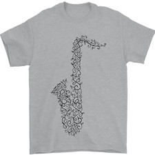 Ein Saxophon Musikinstrument Blaskapelle Herren T-Shirt 100% Baumwolle