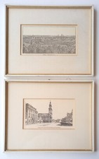 2 alte Bilder Stiche Erlangen