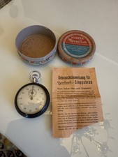 Alte Stoppuhr Hanhart Anker 7 Steine