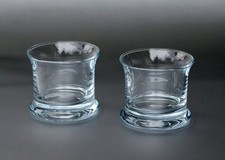 2 Holmegaard, Whiskygläser No 5, Design. Peer Lütken, H. ~ 7cm, ~250g, ~ Vintage