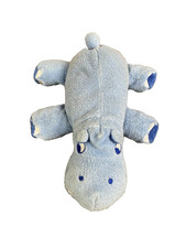 TCM Tchibo Nilpferd Hippo Blau 25 cm Frottee Stofftier Plüschtier Kuscheltier
