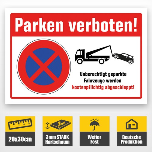Parken verboten schild - verboten,