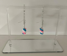 Ohrringe f. Marshmallow Pink* Fans Mini  18. Geburtstag Geschenk Party Lustig