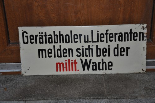 Altes blechschild - altes,