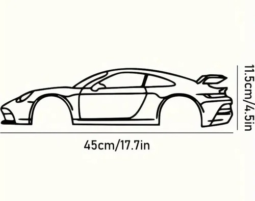 Porsche wandbild metal gt3 - porsche,