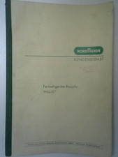NordMende Kundendienst Fernsehgeräte-Baujahr 1956/57