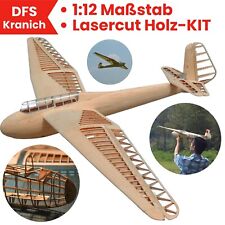 DFS Kranich Modellflugzeug Kit Lasercut RC Holzbausatz Segler Gleiter Flugzeug
