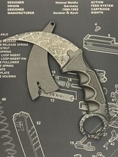 [0425] Karambit CS Messer Fixed Klaue Taschenmesser EDC Outdoor