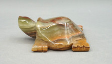 ONYX MARMOR  ARAGONIT Edelstein - SCHILDKRÖTE Deko Figur a2