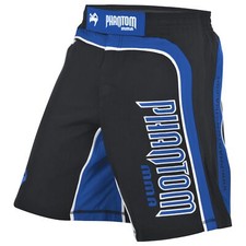 MMA Fight Shorts "Shadow" Black/Blue von PHANTOM 