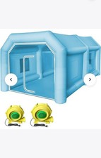 Mophorn Portable aufblasbare Lackierkabine 13 x 8 x 8ft, Auto-Lackierzelt mit Lu
