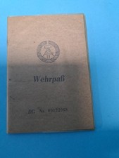 ALTER WEHRPASS WEISSENFELS 1963
