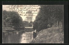 Ansichtskarte Emden, Wall mit