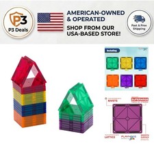 Playmag piece magnetic tile - 30-piece,
