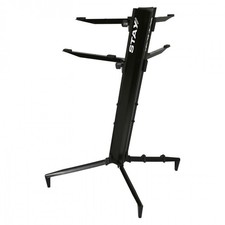 BWARE Stay Stands Tower Keyboardständer, zweistufig, schwarz