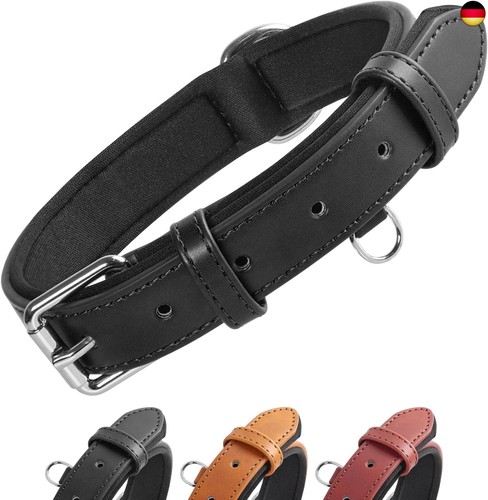 Leder hundehalsband - leder,