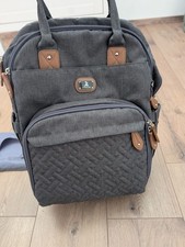 Wickeltasche Rucksack - Dikaslon Großer Wickelrucksack mit Babytaschen, Grau